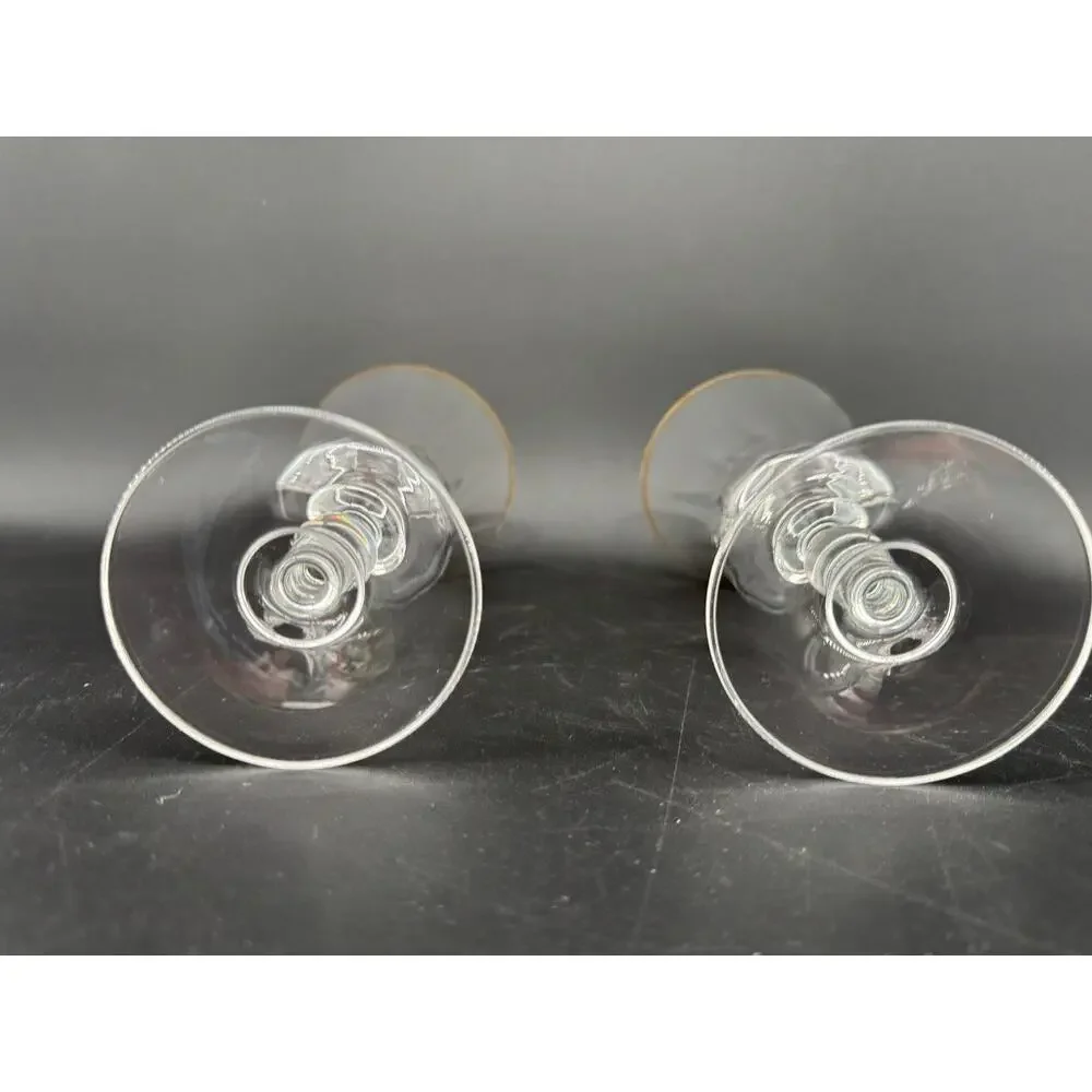 Mikasa Jamestown Gold Iced Tea Glasses Set of 2 8-1/8